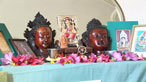 Small shrine with flowers