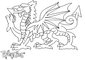 Lliwio ac argraffu y Ddraig Goch