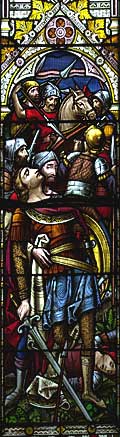 Stained glass memorial in  St. Patrick's Church at Drumbeg