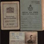 The service and Release  Release  book and ID papers issued in 1946 at the end of Rons service in the RAF