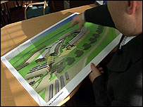 Man looking a map