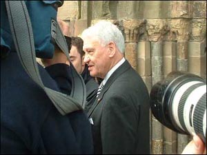 The tribute service to Sir Bert Millichip