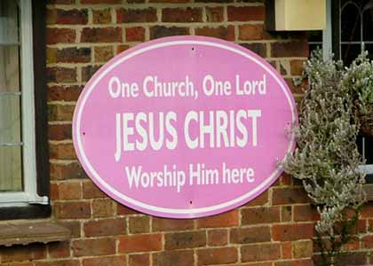One Church sign
