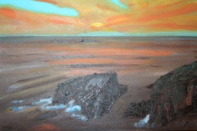 Sunset rocks