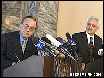 خورشيد قصوری و دادفر اسپنتا وزيران خارجه پاکستان و افغانستان در کابل