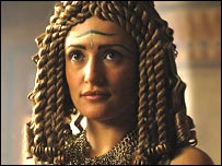 Lyndsey Marshal as Cleopatra in the BBC's Rome