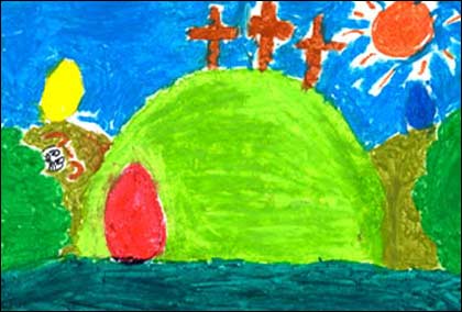 A Child's drawing on Easter