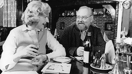 Phil Archer (Norman Painting) and Jill Archer (Patricia Greene) from The Archers