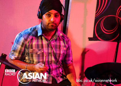 Randeep on drums