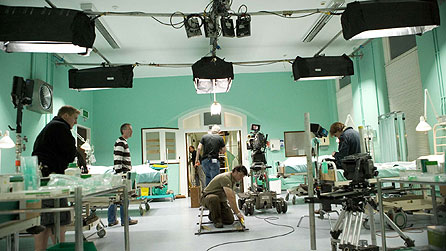 Behind the scenes at the filming of Doctor Who