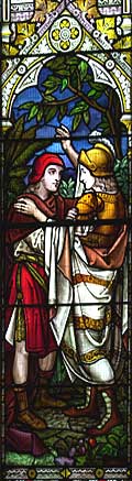 Stained glass memorial in  St. Patrick's Church at Drumbeg