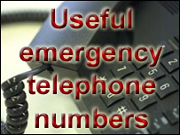 Useful emergency telephone numbers