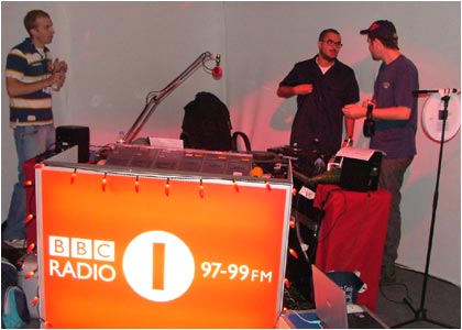Zane Lowe backstage at Hyde Park