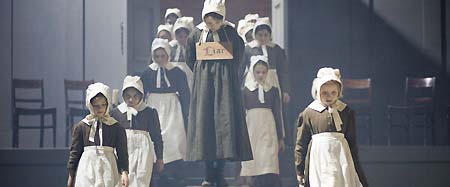 Georgie Henley as Young Jane, in a scene from the first episode