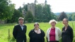 The guides revealing details of the 1689 battle in Dunkeld.