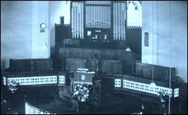 Inside the old Polgooth Chapel