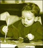 Child painting
