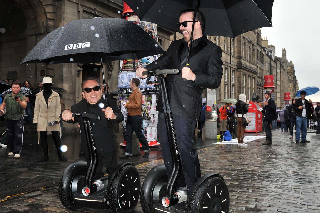 Ricky and Warwick on Segways