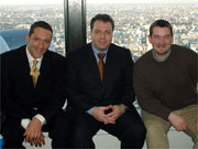 Carl Gough (left), Eyal Agmoni, President of Sakai-tech (middle), Eamon Broderick, EMC (right)