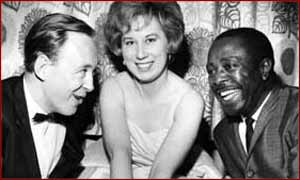 From left to right: Chris Barber, Ottilie Patterson and Louis Jordan