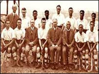 1928 اولمپکس میں طلائی تمغہ جیتنے والی برصغیر کی ہاکی ٹیم 