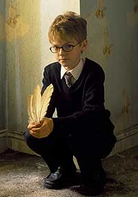 Thomas Sangster plays Robert in Feather Boy