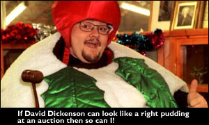 Man dressed up as pudding