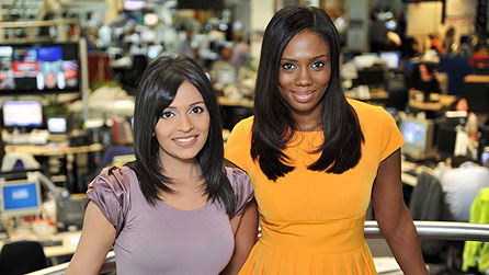 60seconds presenters: Sam Naz and Claudia-Liza Armah