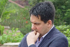 Stephen Twigg at the mass graves at Kigali