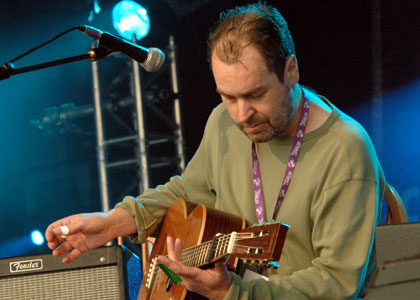 Performers on Sunday at the Cambridge Folk Festival 2005