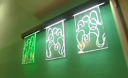 Green-light artwork
