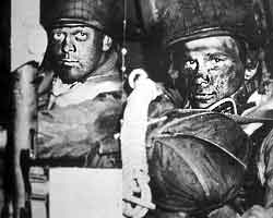 US Paratroopers ready to drop over Normandy