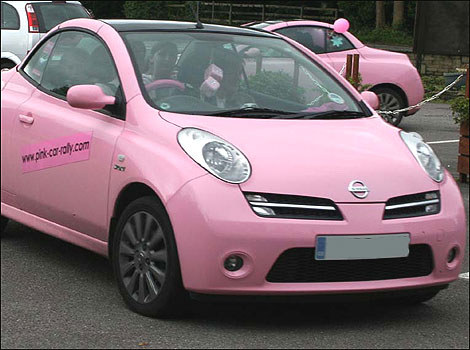 Pink car rally - picture Graham Bloomfield