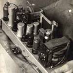 One of the superhets we made to my designs out of spare parts,  for the YMCA, canteens etc.,Very advanced and powerful for their time and a revelation to the Germans, who were only allowed weak state-designed radios unable to receive foreign broadcasts.