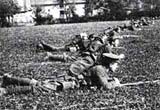 Image of soldiers in training in 1917