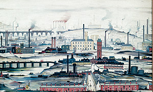 LS Lowry's Industrial Landscape copyright Tate, London 2005