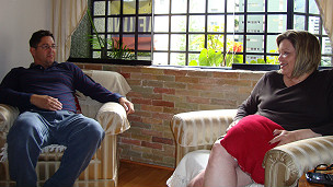Nelson Afiuni y María Lourdes Afiuni, en su casa en Caracas