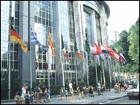 Prédio do Parlamento Europeu em Bruxelas