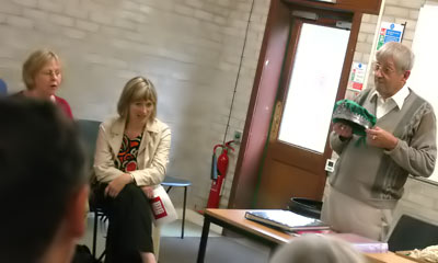 The former Archdruid Selwyn Griffiths takes part in a workshop