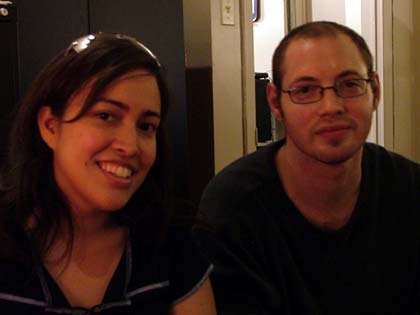 Ryhna Thompson (left) and Matt Lederman of Moondata Productions