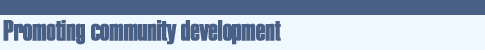 Promoting community development