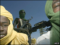 Rebeldes na região de Darfur