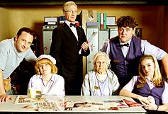 Image: Paul O'Grady and Cast for BBC One's new sitcom EYES DOWN, set in a Bingo Hall in Liverpool