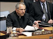 O ministro das Relações Exteriores do Timor Leste, José Ramos Horta