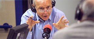A radio presenter