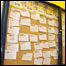 Painel de recados. 