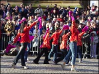 Dancers in Albert Square