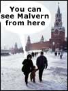 A couple walking in Red Square in Moscow