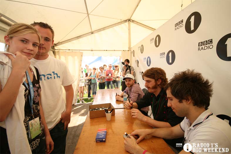 Signing sessions with The Hoosiers