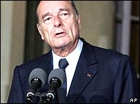 Presidente francês Jacques Chirac